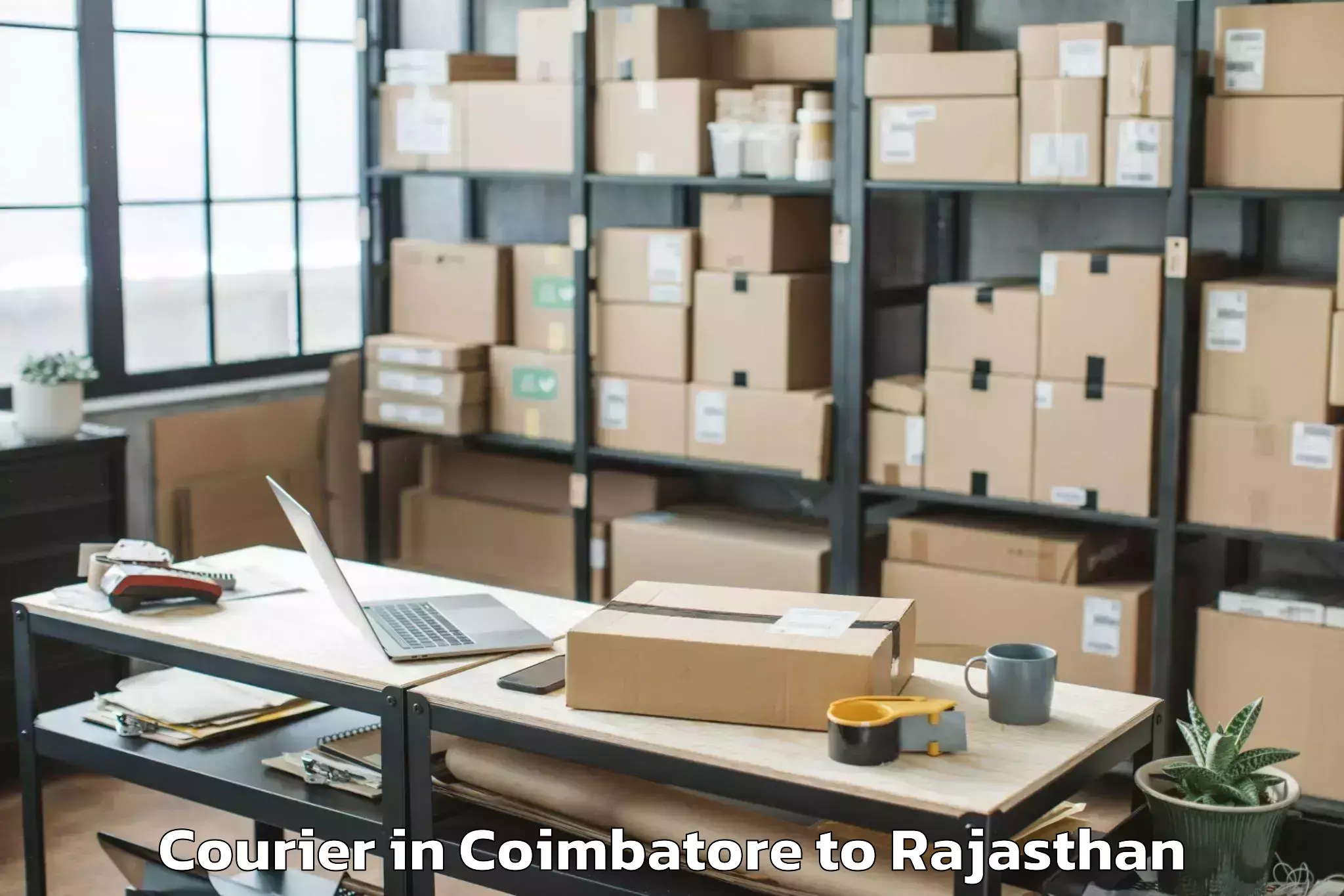 Easy Coimbatore to Niit University Neemrana Courier Booking